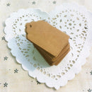 100X Brown Kraft Paper Tags Lace Scallop Head Label Luggage Wedding Note hot.
