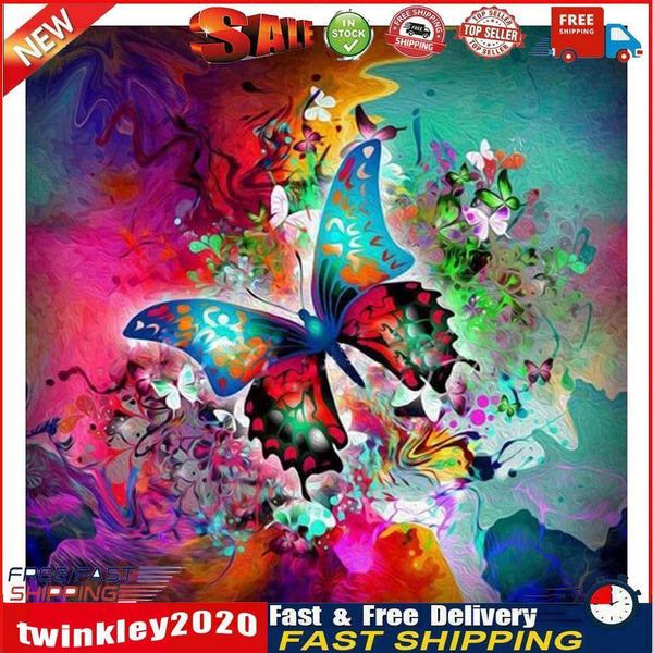 Butterfly 5D Full Drill Diamond Painting Embroidery DIY Craft Cross Stitch Newly