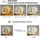Clip On Desk Lamp LED Flexible Arm USB Dimmable Study Reading Table Night Light