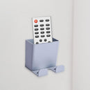 Wall Holder Storage Box Remote Control Mobile Phone Plug Organizer (Grey) Newly