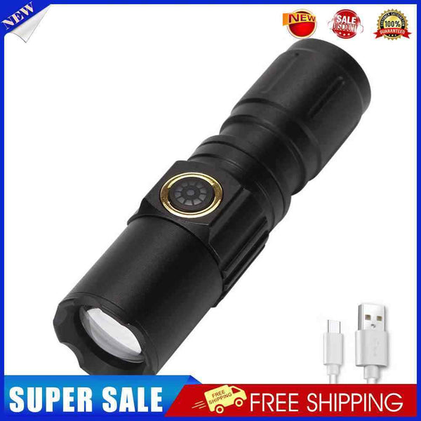 30W Flashlight Handheld Lamp Outdoor Lighting for Camp Hiking Emergency
