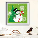 5D DIY Full Round Drill Diamond Painting Snowman Mosaic Rhinestone Drawing