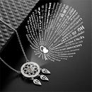 Crystal Dreamcatcher Projection Necklace I love You Bohemia 100 Languages