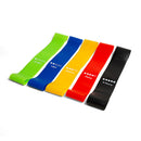 5pcs Sports Resistance Bands Elastic Fitness Pilates Pull Rope (Mixed)
