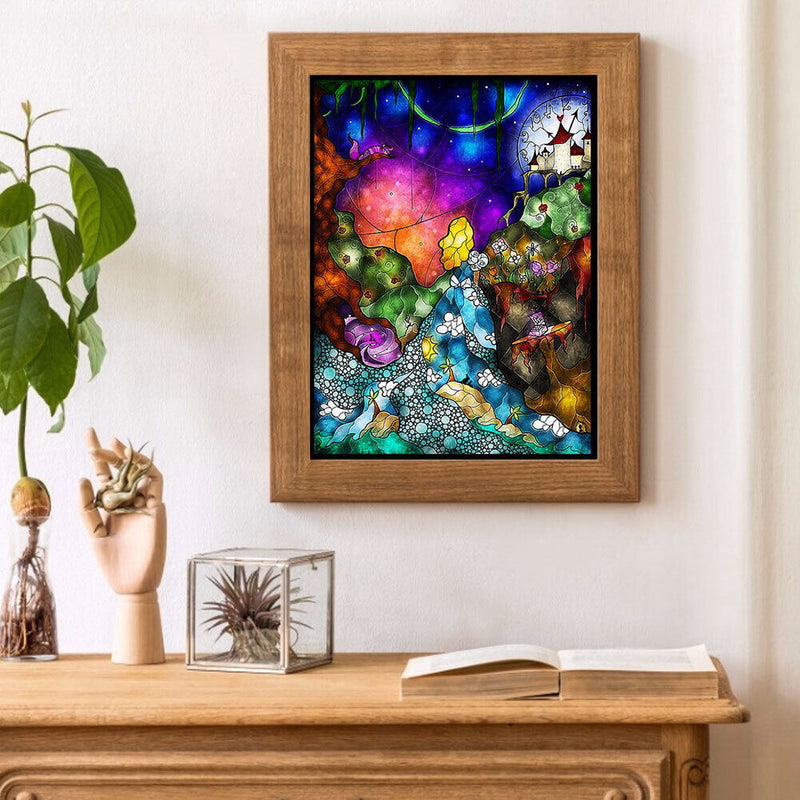 Girl Castle Oil Paint By Numbers Kits DIY Handpainted on Canvas Wall Art