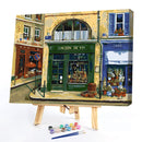 Street Corner Store Oil Paint By Numbers Kit DIY Acrylic Painting on Canvas
