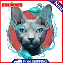 5D Diamond Painting Hairless Cat Full Round Drill Mosaic DIY Rhinestone Arts