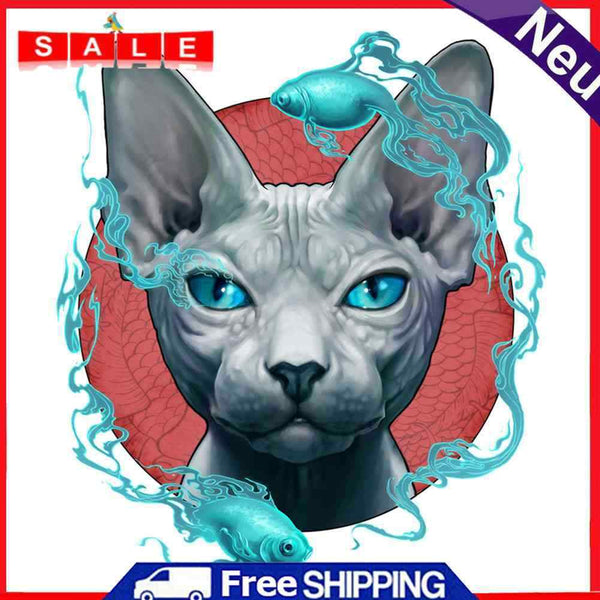 5D Diamond Painting Hairless Cat Full Round Drill Mosaic DIY Rhinestone Arts