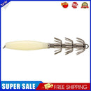 Octopus Jig Squid Hard Lure Wood Shrimp Bait Fishing Hook Tackle (Luminous)