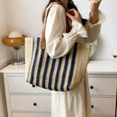 Straw Woven Underarm Shoulder Bags Women Summer Beach Female Shopper Handbags