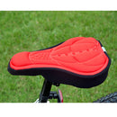 Bike Silicone Saddle Seat Cover Silica Gel Cushion Soft Pad Red Newly