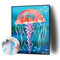 Marine Life Colouring Oil Canvas Pictures DIY Hand Painted Paint By Numbers Kit