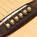 6pcs Guitar Fittings Solid String Pegs Guitar Bridge Pins Pure Copper Newly