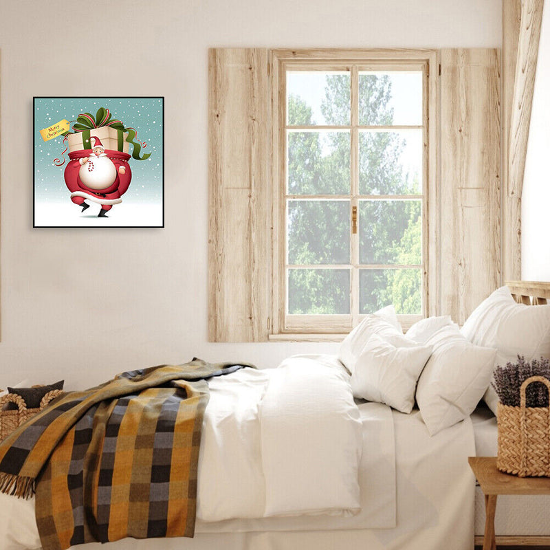 Frameless Oil Paint By Numbers DIY Santa Claus Picture Craft Home Decoration Kit