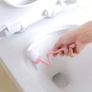 S Type Portable Toilet Brush Cleaning Scrubber Curved Handle Cleaning Brush