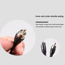 Ultra Light 90 Degree Right Angled Tattoo RCA Clip Cord w/1.8m Cable(Black)