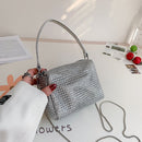 Women Rhinestone Shoulder Bag Fashion Diamond Clutch Purse Chain Crossbody Bag