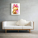 #A Full Ecological Cotton Thread 11CT 3 Teddy Bear Cross Stitch Cartoon Series K