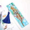 5D Diamond Painting Climbing Cat Cross Stitch Bookmark Leather Page-marker Newly