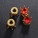 4x Universal Car Rhinestone Crown Wheel Tire Valve Caps Tyre Rim Stem Air Cov