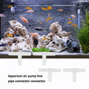 10pcs Joint T-type Hard Tube Connector Adapter Fish Tank Joint Water Pipe S