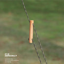 4pcs 2 Eye Awning Anti Slip Cord Tightener Outdoor Camping Tent Wind Rope Buc
