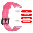 Strap for HUAWEI HONOR Band 6 TPU Wristband Replacement Belt (Rose Red) Newly