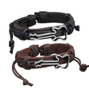 5pcs Trendy Guitar Shape Girl Boy Braid Bracelet String Band Bangle Black