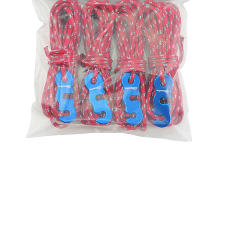 4pcs 3mm Multifunction Tent Rope Outdoor Camping Hiking Canopy Clothesline Clothes