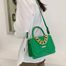 Women Simple Fashion PU Leather Handbag Female Chain Autumn Travel Handbags