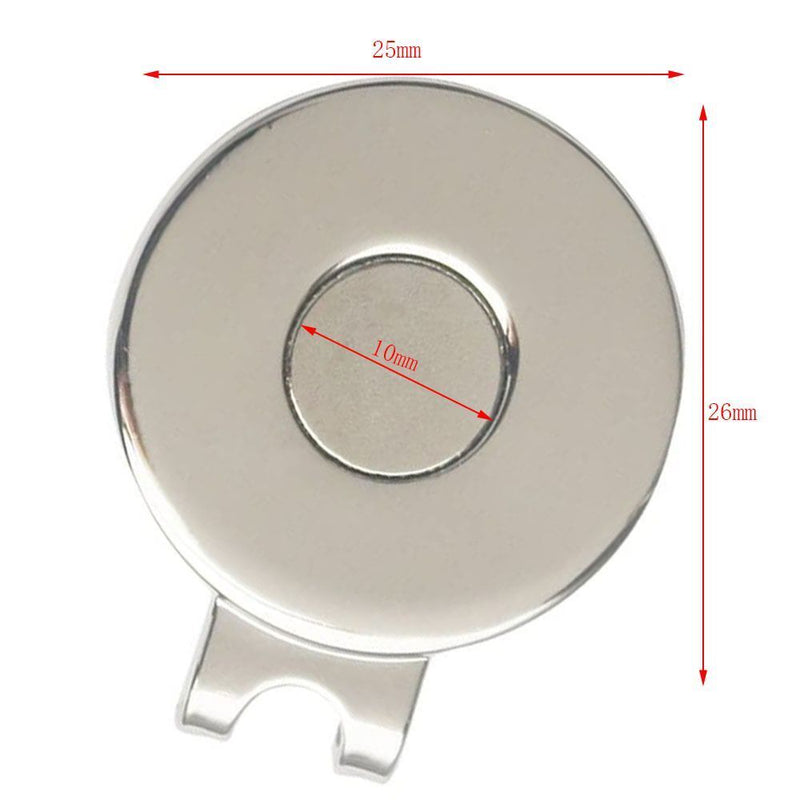 Zinc Alloy 25mm Golf Balls Aiming Cap Clips Golf Ball Mark Golf Training Aids