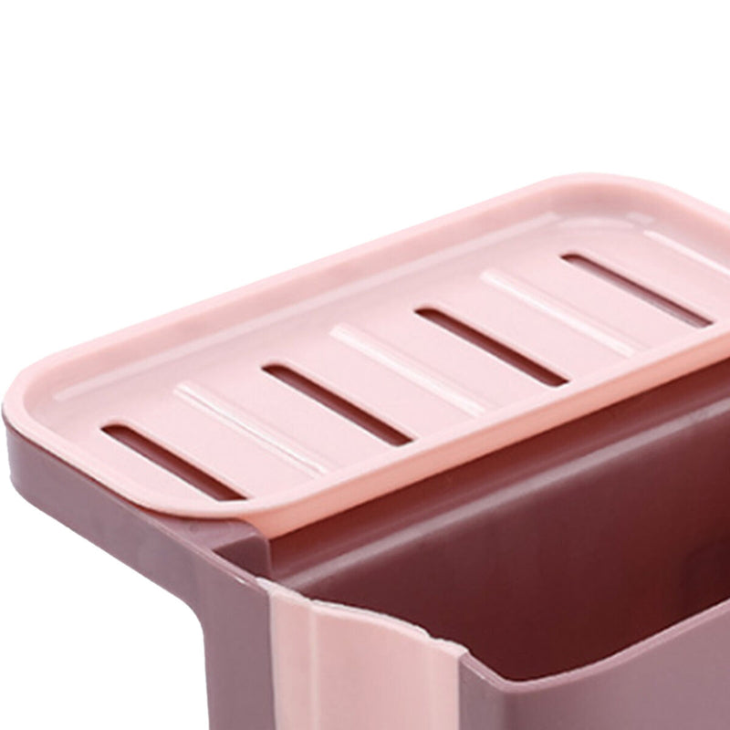 Kitchen Sink Strainer Basket Retractable Sink Hanging Organizer Kit (Pink) Newly