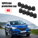 10pcs M6 Dome Plastic Hexagon Bolt Nut Protection Caps for Car Motorcycle Newly