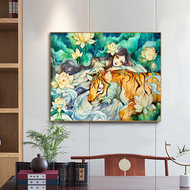 Oil Paint By Numbers Wall Art Posters Picture Craft Kit Gift Home Room Decor