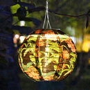 8 inch LED Solar Lantern Waterproof Pendant Decor (Tropical Rain Forest A) Newly