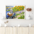 Sunflower Yard Oil Paint By Number DIY Coloring Picture Kits for Adults Children