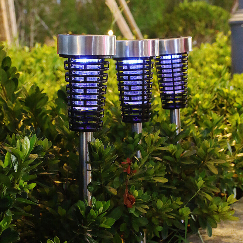Solar Mosquito Killer Lamp Waterproof Yard Pest Bug Insect Repellent Light Newly