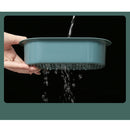 Telescopic Sink Shelf Soap Sponge Holder Drainer Storage Basket (Green) Newly