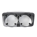 Car Center Console Water Cup Holder for Mercedes W205 (Black Carbon Fibre)