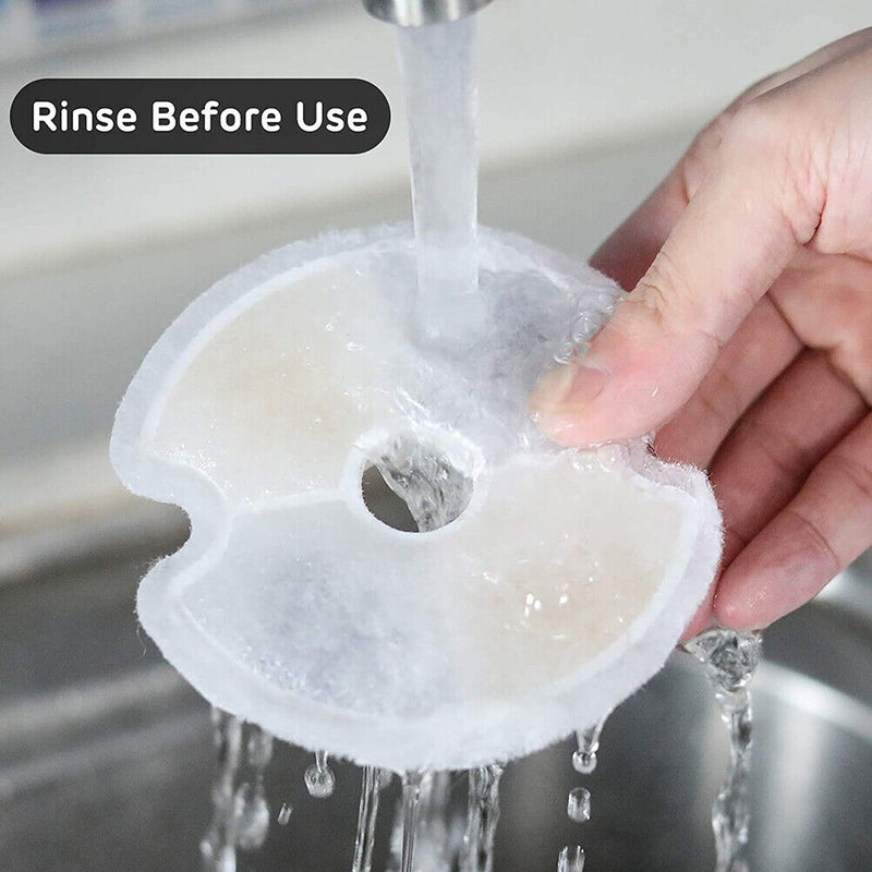 4pcs Automatic Pet Drinking Fountain Filter Mat Water Dispenser Round Filte
