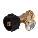 Propane Tank Gauge Gas Grill BBQ Pressure Meter Indicator Fuel Brass