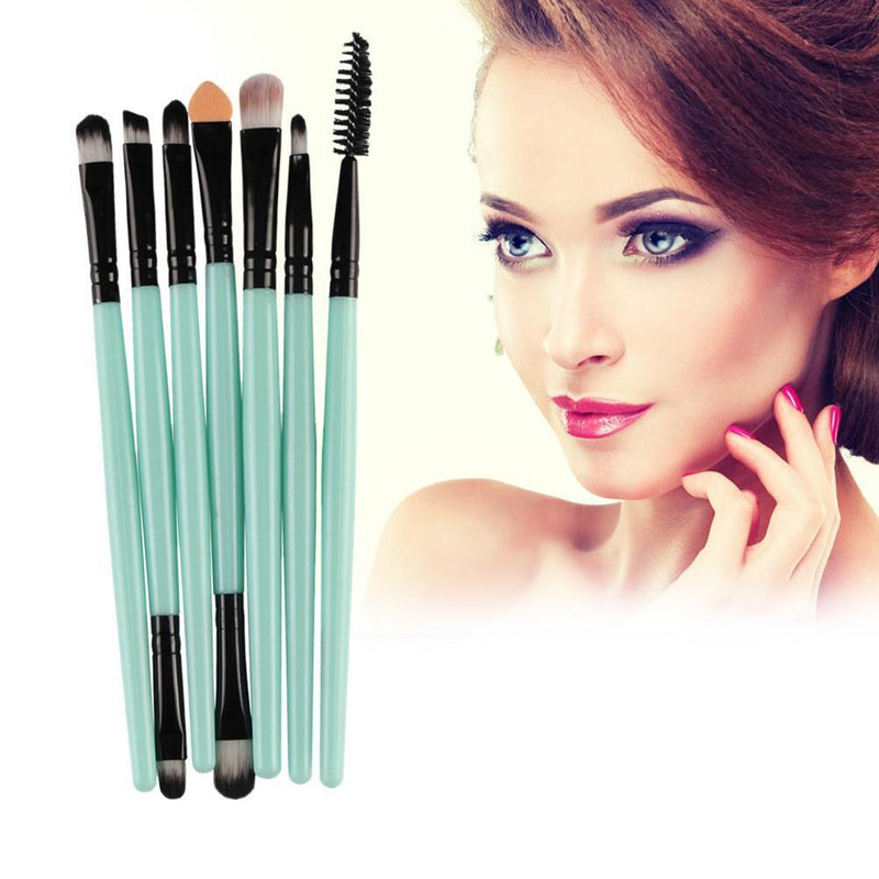 15pcs Eyeshadow Makup Brushes Tool Eye Powder Brush Set?Green Black? Newly