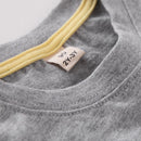 Kids Boys Long Sleeve Cartoon Letter Print T-Shirts Clothes (Grey 90cm)