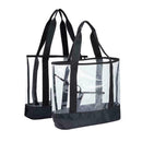 Women Transparent Tote PVC Bag Shopping Travel Waterproof Casual H5V8 Lady U9P6