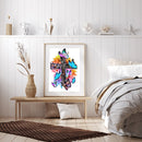 5D Kit Rhinestone DIY Butterfly on Cross Full Round Drill Diamond Painting