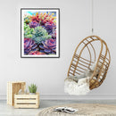 5D Succulents Plant Kit Full Square Drill Rhinestone DIY Diamond Painting Cra