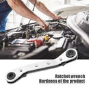 Double End Ratchet Wrench Ratcheting Tensioner Gear Ring Metric Repair Hand Tool