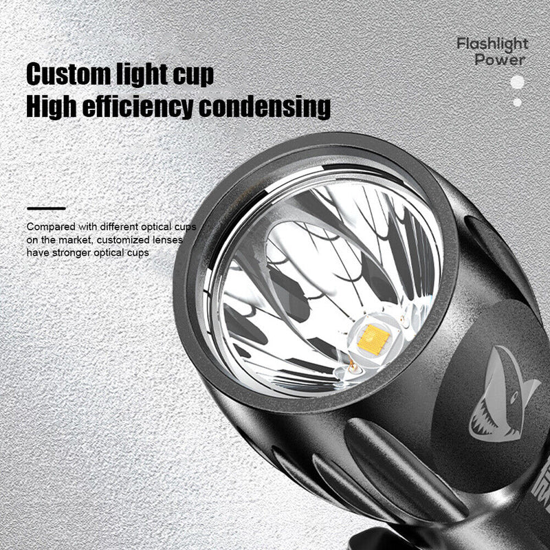 Portable Mini LED Beads Torch Outdoor USB Rechargeable Flashlight Searchlig