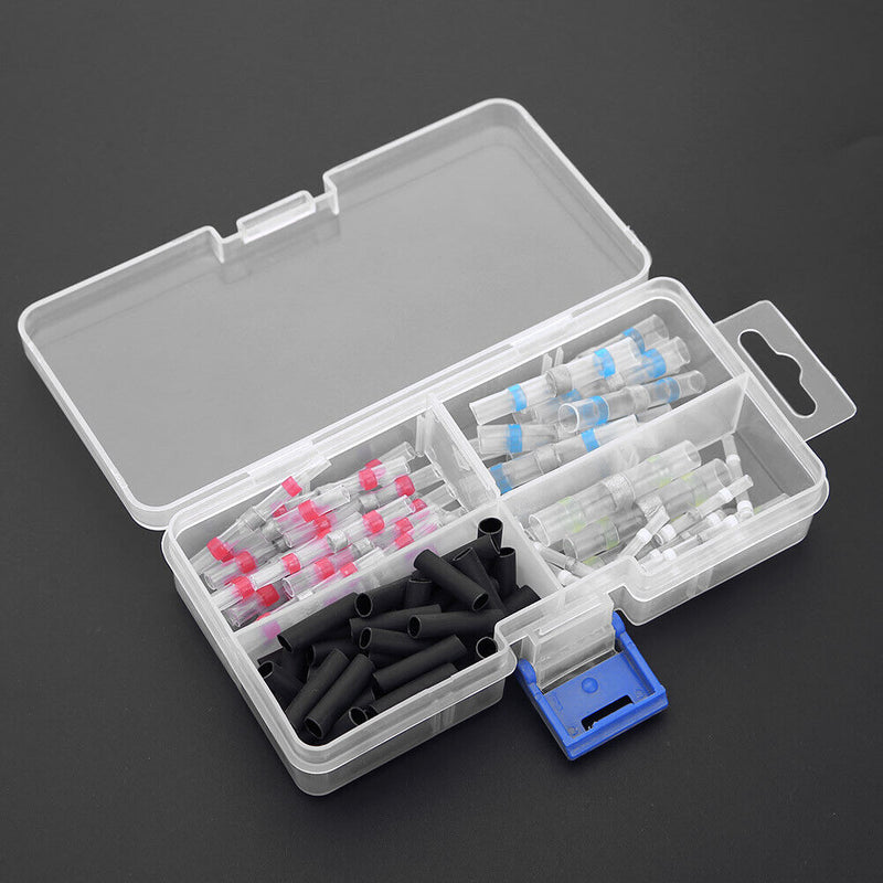 100pcs Waterproof Intermediate Terminal+Heat Shrink Casing Sleeve Connector-2128