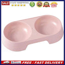 Candy Colors Plastic Pet Feeding Double Bowl 2 in 1 Cat Water Food Feeder Dis